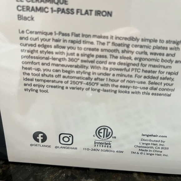 L’ange LeCeramique flat iron - Picture 3 of 6